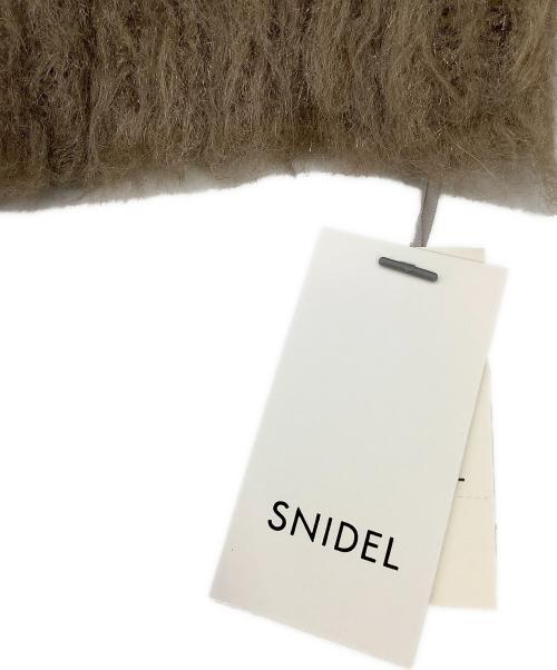 Snidel（スナイデル）Snidel (スナイデル) 厚手ニット シャギーニットプルオーバー ブラウン サイズ:Fの古着・服飾アイテム