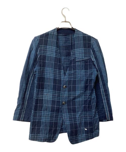 THE Sakaki（ザ サカキ）THE Sakaki (ザ サカキ) ジャケット ノーカラージャケット インディゴ サイズ:Sの古着・服飾アイテム
