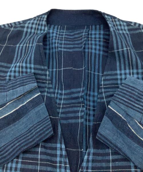 THE Sakaki（ザ サカキ）THE Sakaki (ザ サカキ) ジャケット ノーカラージャケット インディゴ サイズ:Sの古着・服飾アイテム