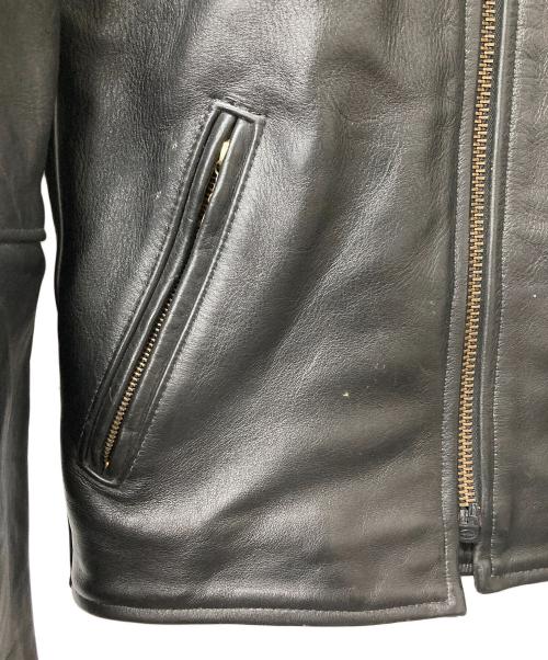 VANSON（バンソン）VANSON (バンソン) シングルライダースジャケット ブラック サイズ:UK34の古着・服飾アイテム