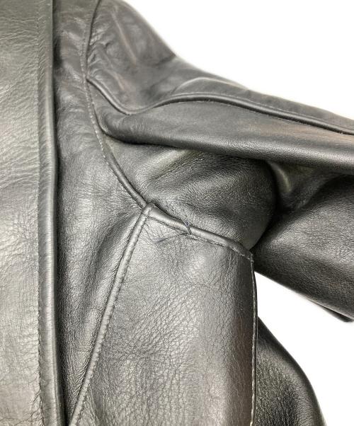 VANSON（バンソン）VANSON (バンソン) シングルライダースジャケット ブラック サイズ:UK34の古着・服飾アイテム