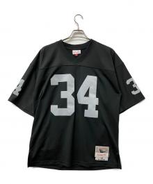 MITCHELL & NESS（ミッチェルアンドネス）の古着「スポーツウェア LEGACY 1988 Los Angeles Raiders Bo Jackson No.34」｜ブラック×グレー