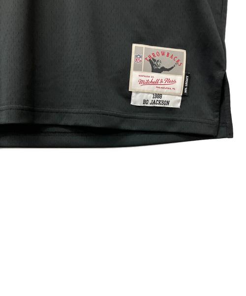 MITCHELL & NESS（ミッチェルアンドネス）MITCHELL & NESS (ミッチェルアンドネス) スポーツウェア LEGACY 1988 Los Angeles Raiders Bo Jackson No.34 ブラック×グレー サイズ:44(L)の古着・服飾アイテム