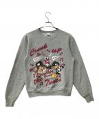 FRUIT OF THE LOOMフルーツオブザルーム）の古着「スウェット WARNER BROS LOONEY TUNES TEXAS A&M Aggies」｜グレー