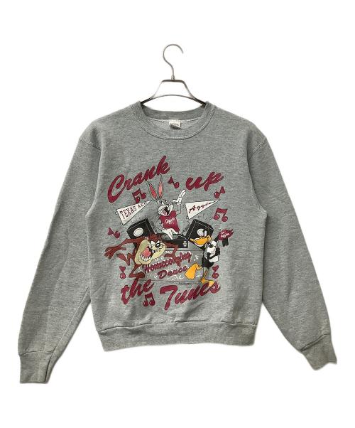 FRUIT OF THE LOOM（フルーツオブザルーム）FRUIT OF THE LOOM (フルーツオブザルーム) スウェット WARNER BROS LOONEY TUNES TEXAS A&M Aggies グレー サイズ:Mの古着・服飾アイテム