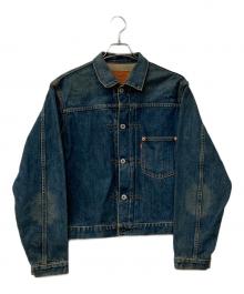 LEVI'S（リーバイス）の古着「90`s1st復刻デニムジャケット 506ボタン ビッグＥ シンチバッグ」｜ブルー