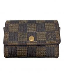 LOUIS VUITTON（ルイ ヴィトン）の古着「ポルト モネ　プラ　コインケース」｜ブラウン