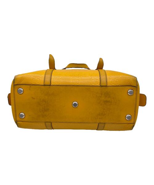 GUCCI（グッチ）GUCCI (グッチ) GG　エンボス　ボストンバッグ イエローの古着・服飾アイテム