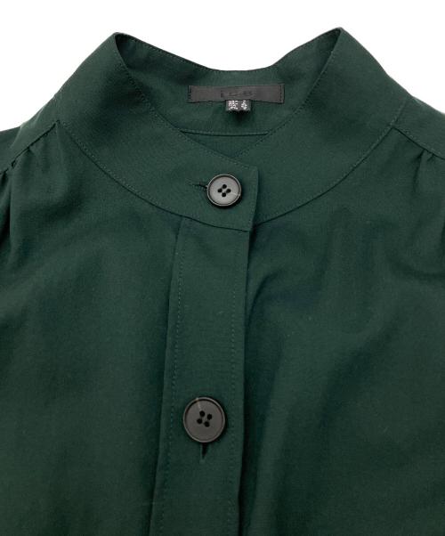 icB（アイシービー）icB (アイシービー) 長袖シャツワンピース グリーン サイズ:Mの古着・服飾アイテム