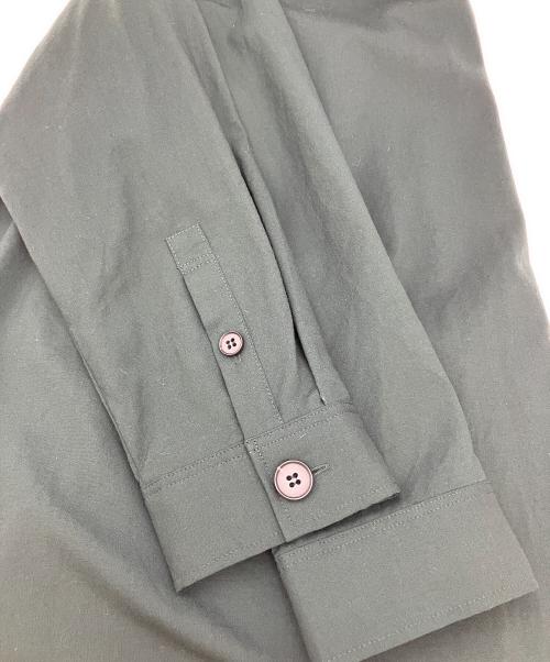 icB（アイシービー）icB (アイシービー) 長袖シャツワンピース グリーン サイズ:Mの古着・服飾アイテム