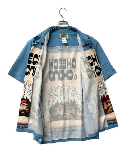 WACKO MARIA（ワコマリア）WACKO MARIA (ワコマリア) STILL SMOKIN (スティルスモーキン) 半袖シャツ STILL SMOKINコラボシャツ ブラック サイズ:Lの古着・服飾アイテム