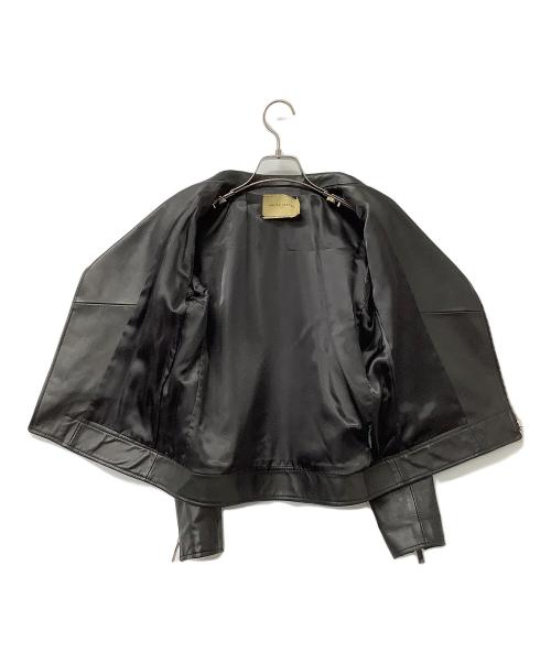UNITED ARROWS（ユナイテッドアローズ）UNITED ARROWS (ユナイテッドアローズ) レザージャケット ダブルライダースジャケット ブラック サイズ:36の古着・服飾アイテム