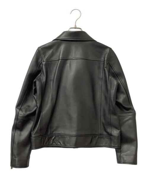 UNITED ARROWS（ユナイテッドアローズ）UNITED ARROWS (ユナイテッドアローズ) レザージャケット ダブルライダースジャケット ブラック サイズ:36の古着・服飾アイテム