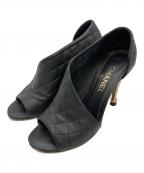 CHANELシャネル）の古着「パンプス」｜ブラック