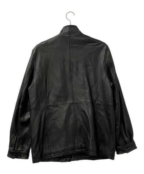 Eddie Bauer（エディーバウアー）Eddie Bauer (エディーバウアー) レザーコート ブラック サイズ:Mの古着・服飾アイテム