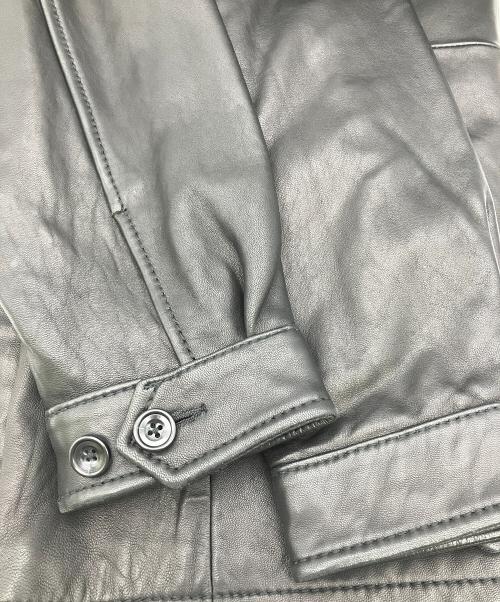 Eddie Bauer（エディーバウアー）Eddie Bauer (エディーバウアー) レザーコート ブラック サイズ:Mの古着・服飾アイテム