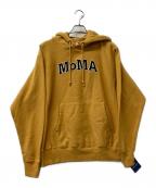 Champion×MoMAチャンピオン×モマ）の古着「パーカー プルオーバーパーカー」｜オレンジ