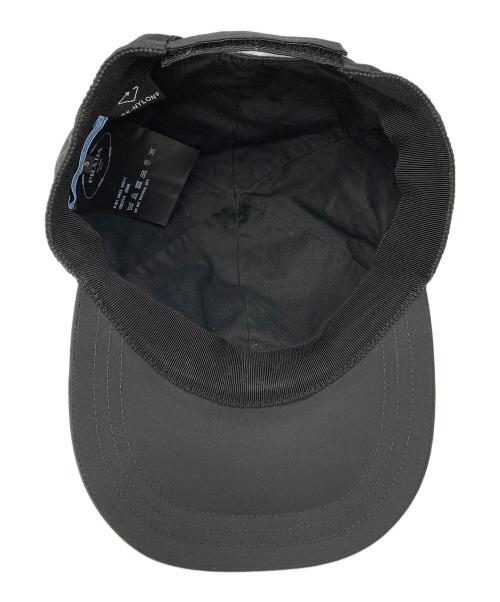 PRADA（プラダ）PRADA (プラダ) Re-Nylon ベースボールキャップ ブラックの古着・服飾アイテム