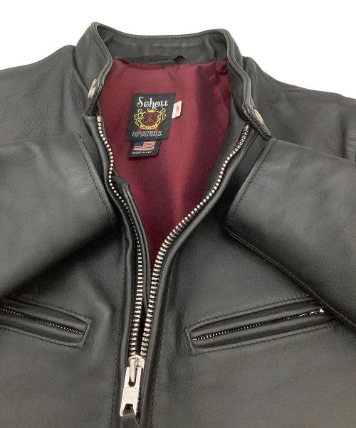 Schott（ショット）Schott (ショット) レザージャケット STAND RIDERS ブラック サイズ:36の古着・服飾アイテム