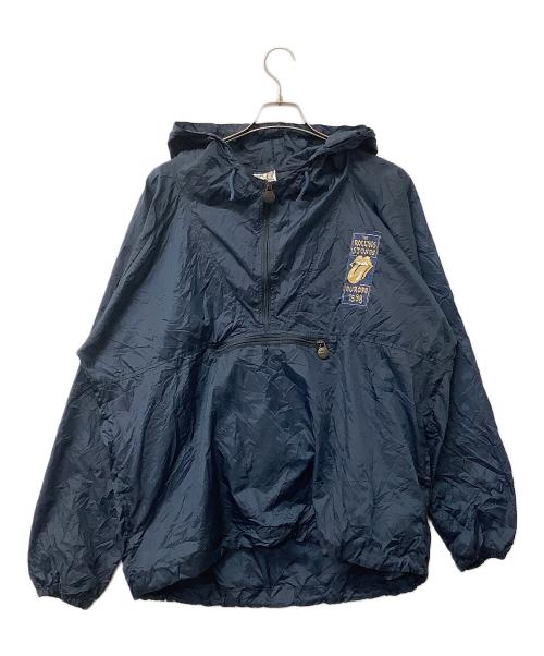 ROLLING STONES（ローリングストーンズ）ROLLING STONES (ローリングストーンズ) ナイロンジャケット ヴィンテージ軽量 アノラックジャケット ネイビー サイズ:Lの古着・服飾アイテム