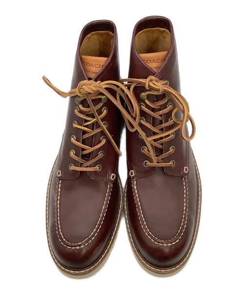 COACH（コーチ）COACH (コーチ) ワークブーツ DOMINIC バーガンディー サイズ:11Mの古着・服飾アイテム