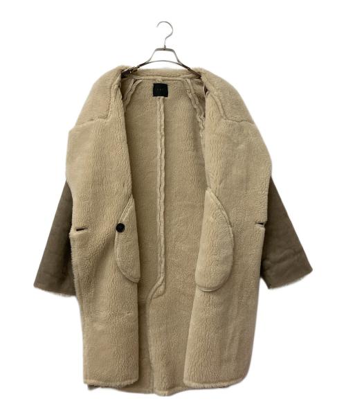 KBF（ケービーエフ）KBF (ケービーエフ) フェイクムートンコート　 ブラウン サイズ:SIZE ONEの古着・服飾アイテム
