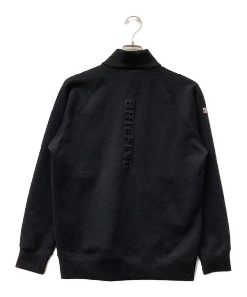 BRIEFING（ブリーフィング）BRIEFING (ブリーフィング) ブルゾン WARM 3D LOGO HALFZIP TOP ブラック サイズ:Mの古着・服飾アイテム