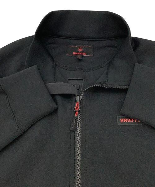 BRIEFING（ブリーフィング）BRIEFING (ブリーフィング) ブルゾン WARM 3D LOGO HALFZIP TOP ブラック サイズ:Mの古着・服飾アイテム