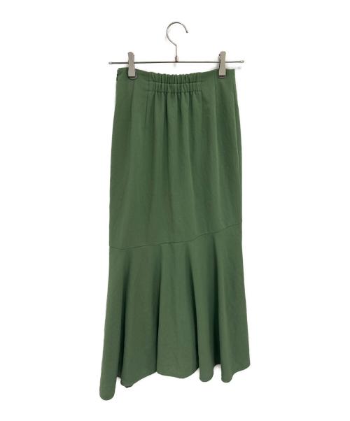 FRAY ID（フレイ アイディー）FRAY ID (フレイ アイディー) ロングスカート グリーン サイズ:1の古着・服飾アイテム
