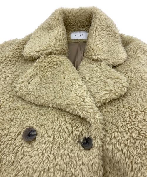ETRE TOKYO（エトレトウキョウ）ETRE TOKYO (エトレトウキョウ) フェイクシープファージャケット ベージュ サイズ:Mの古着・服飾アイテム