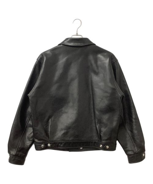 Time is on（タイムイズオン）Time is on (タイムイズオン) シングルライダースジャケット ZIAS LEATHER JACKET ブラック サイズ:1の古着・服飾アイテム