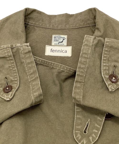 orSlow（オアスロウ）orSlow (オアスロウ) fennica (フェニカ) ジャケット Paris-Stockholm Motoジャケット オリーブの古着・服飾アイテム