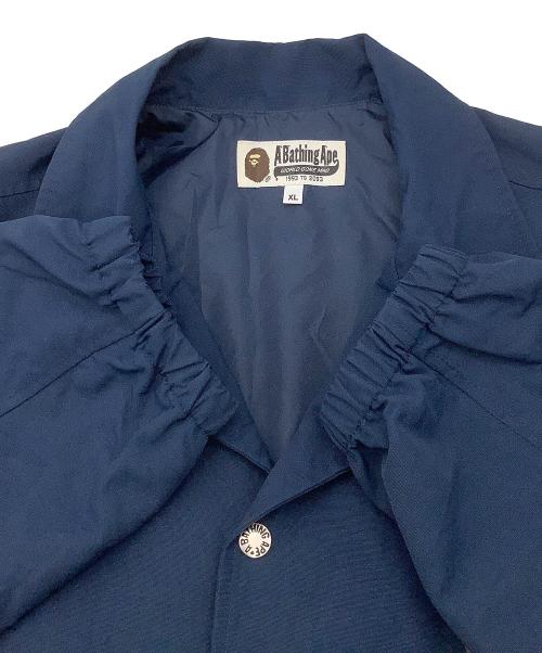 A BATHING APE（ア ベイシング エイプ）A BATHING APE (ア ベイシング エイプ) ジャケット コーチジャケット ブルー サイズ:XLの古着・服飾アイテム