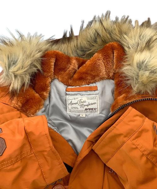 AVIREX（アヴィレックス）AVIREX (アヴィレックス) ジャケット N-3Bフライトジャケット オレンジ サイズ:Lの古着・服飾アイテム