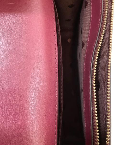 Kate Spade（ケイトスペード）Kate Spade (ケイトスペード) チェーンショルダーバッグ ブルー×ワインレッドの古着・服飾アイテム