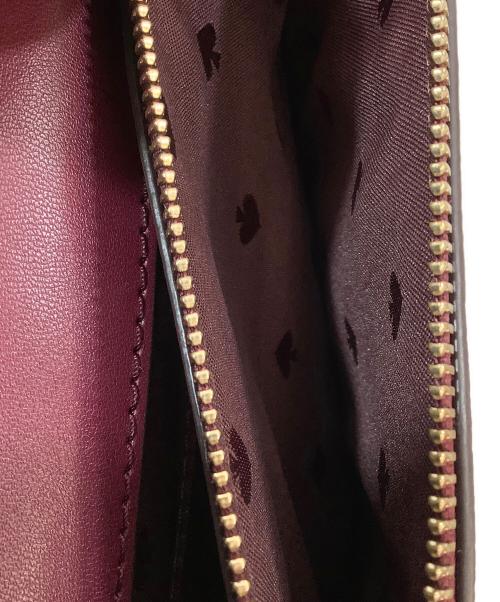 Kate Spade（ケイトスペード）Kate Spade (ケイトスペード) チェーンショルダーバッグ ブルー×ワインレッドの古着・服飾アイテム