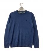 POLO RALPH LAURENポロ・ラルフローレン）の古着「厚手ニット Wool sweater」｜ブルー