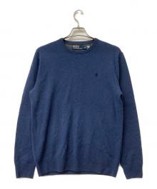 POLO RALPH LAUREN（ポロ・ラルフローレン）の古着「厚手ニット Wool sweater」｜ブルー