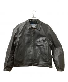 Aero LEATHER（エアロレザー）の古着「ジャケット レザージャケット Genuine Front Quarter Horsehide」｜ブラック