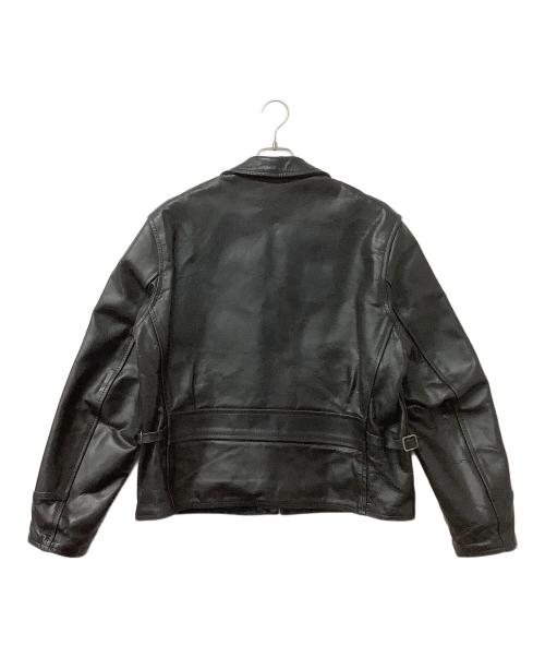 Aero LEATHER（エアロレザー）Aero LEATHER (エアロレザー) ジャケット レザージャケット Genuine Front Quarter Horsehide ブラック サイズ:40の古着・服飾アイテム