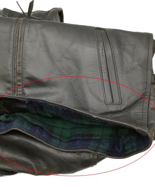 Aero LEATHER（エアロレザー）Aero LEATHER (エアロレザー) ジャケット レザージャケット Genuine Front Quarter Horsehide ブラック サイズ:40の古着・服飾アイテム