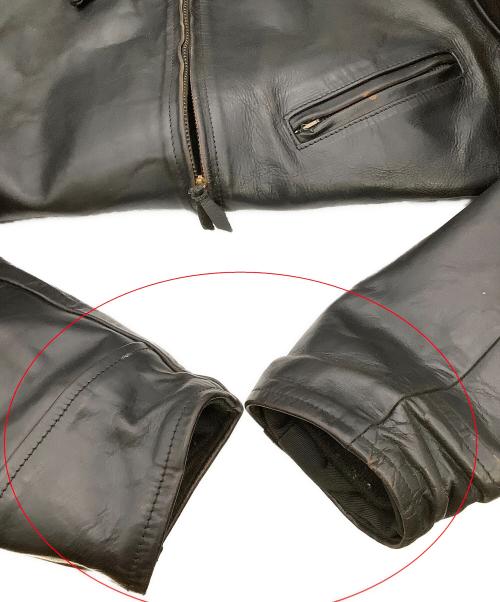 Aero LEATHER（エアロレザー）Aero LEATHER (エアロレザー) ジャケット レザージャケット Genuine Front Quarter Horsehide ブラック サイズ:40の古着・服飾アイテム