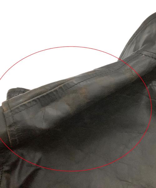 Aero LEATHER（エアロレザー）Aero LEATHER (エアロレザー) ジャケット レザージャケット Genuine Front Quarter Horsehide ブラック サイズ:40の古着・服飾アイテム