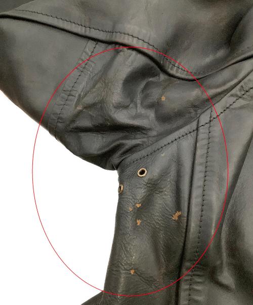 Aero LEATHER（エアロレザー）Aero LEATHER (エアロレザー) ジャケット レザージャケット Genuine Front Quarter Horsehide ブラック サイズ:40の古着・服飾アイテム