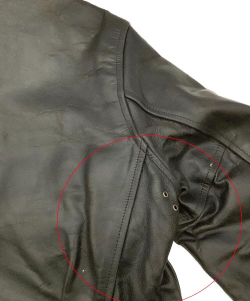 Aero LEATHER（エアロレザー）Aero LEATHER (エアロレザー) ジャケット レザージャケット Genuine Front Quarter Horsehide ブラック サイズ:40の古着・服飾アイテム