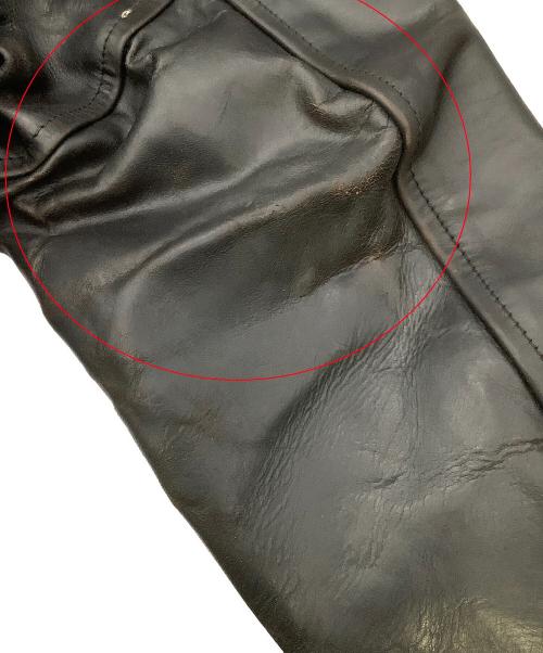 Aero LEATHER（エアロレザー）Aero LEATHER (エアロレザー) ジャケット レザージャケット Genuine Front Quarter Horsehide ブラック サイズ:40の古着・服飾アイテム