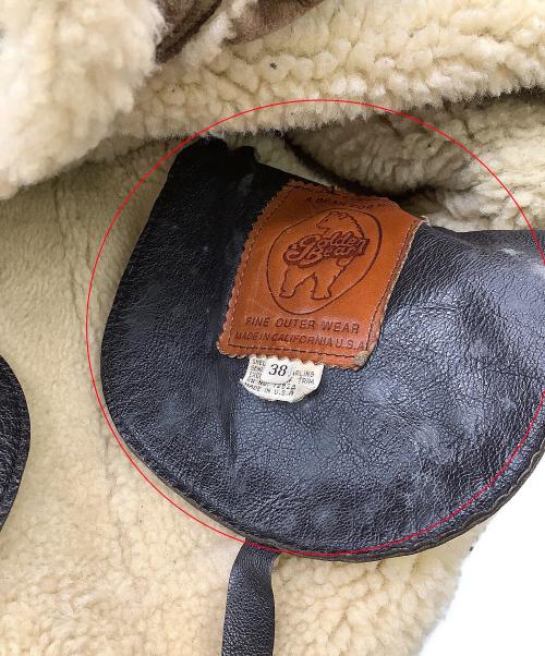 Golden Bear（ゴールデンベア）Golden Bear (ゴールデンベア) ジャケット B-3ムートンジャケット ブラウン サイズ:38の古着・服飾アイテム