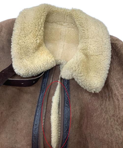 Golden Bear（ゴールデンベア）Golden Bear (ゴールデンベア) ジャケット B-3ムートンジャケット ブラウン サイズ:38の古着・服飾アイテム