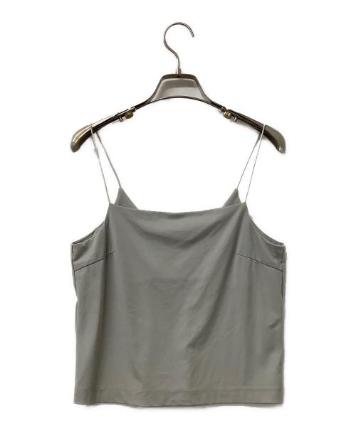 Snidel（スナイデル）Snidel (スナイデル) 半袖カットソー シアーカットチュールトップス グレー サイズ:Fの古着・服飾アイテム