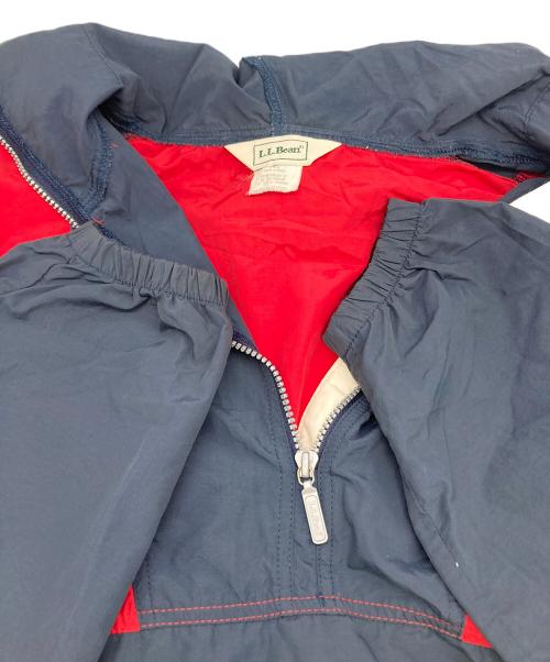L.L.Bean（エルエルビーン）L.L.Bean (エルエルビーン) 70～80sナイロンパーカー ネイビー×レッド サイズ:Lの古着・服飾アイテム